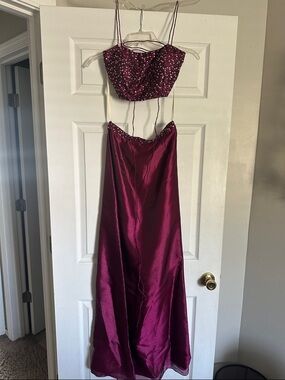 2 Piece Vintage Prom Dress